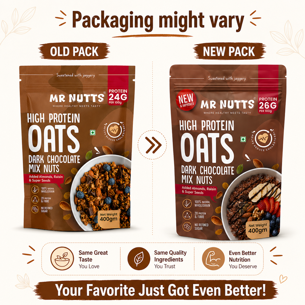 High Protein Dark Chocolate Oats –Mix Nuts