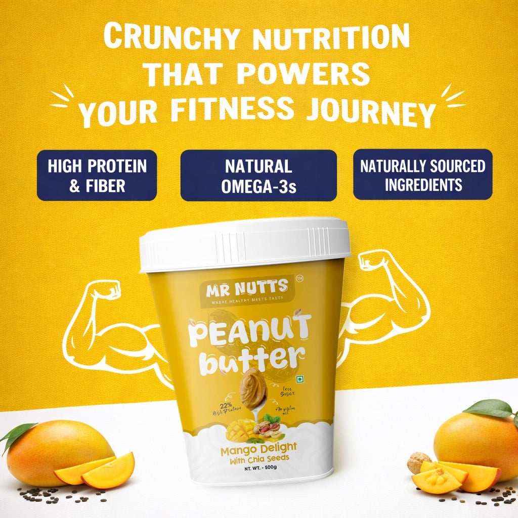 Peanut Butter Mango with Chia Seeds