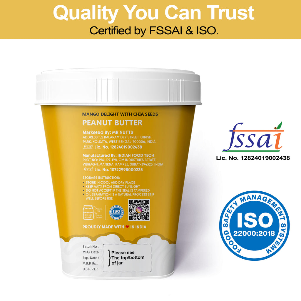 Peanut Butter Mango with Chia Seeds