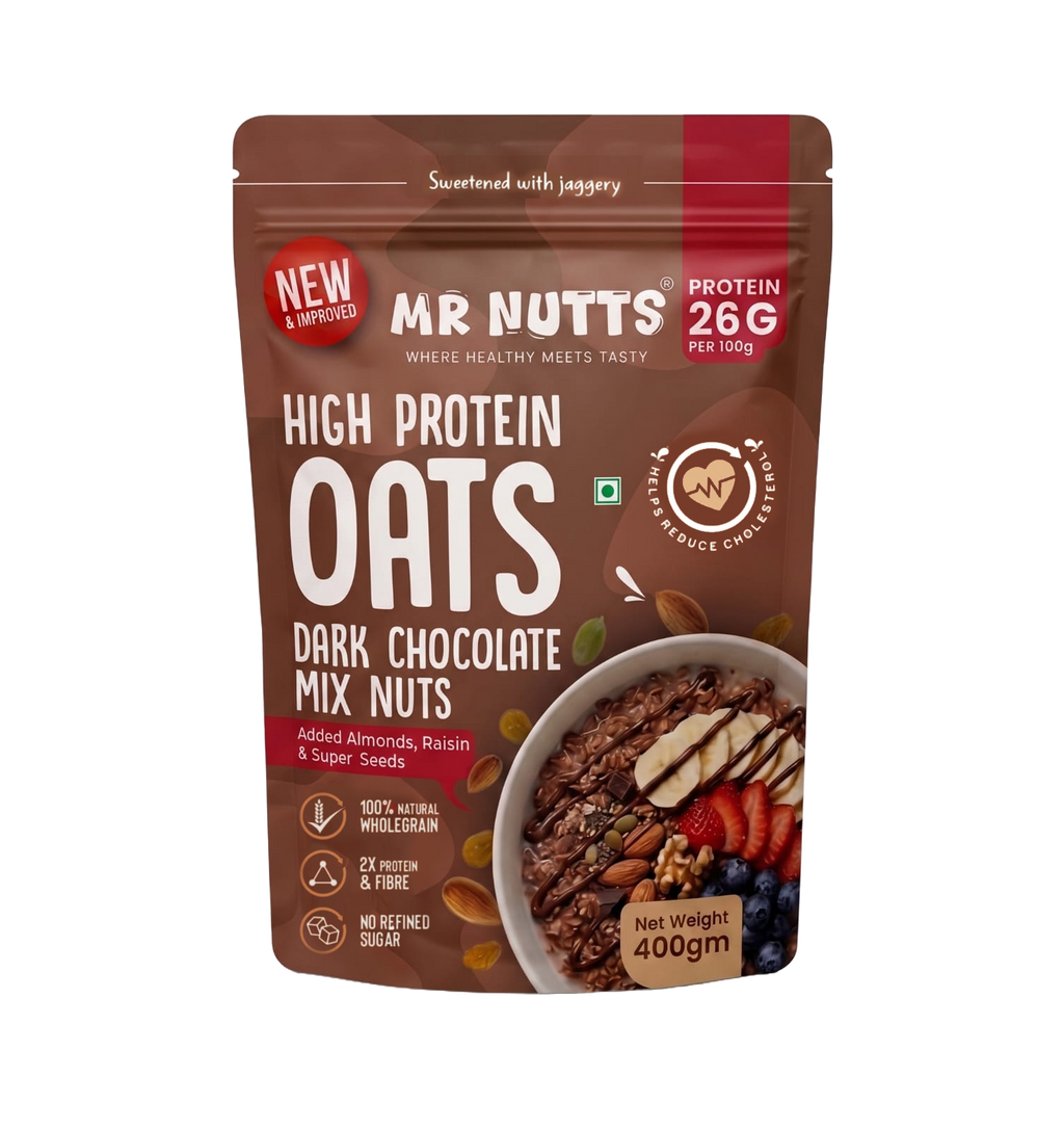 High Protein Dark Chocolate Oats –Mix Nuts