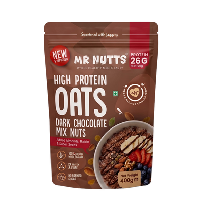 High Protein Dark Chocolate Oats –Mix Nuts