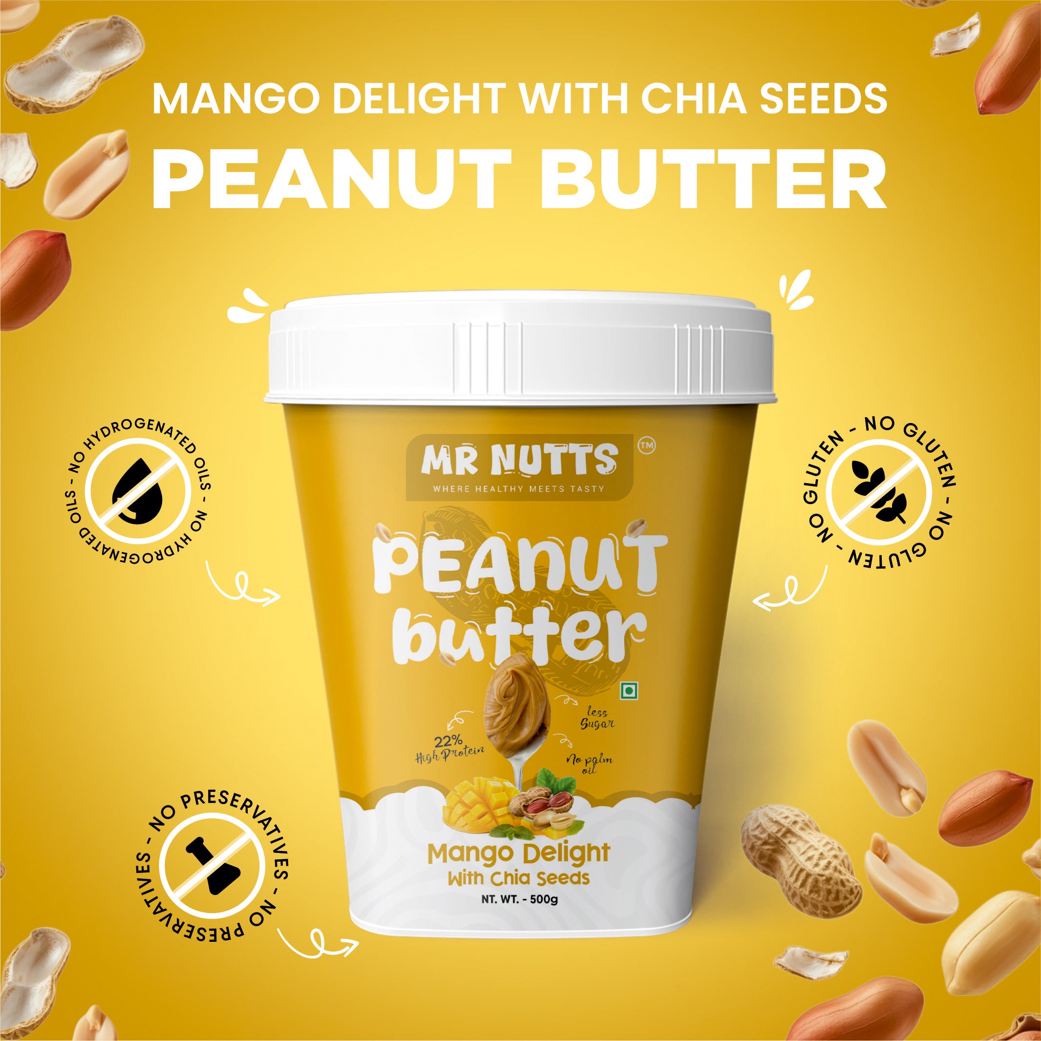 Peanut Butter Mango with Chia Seeds