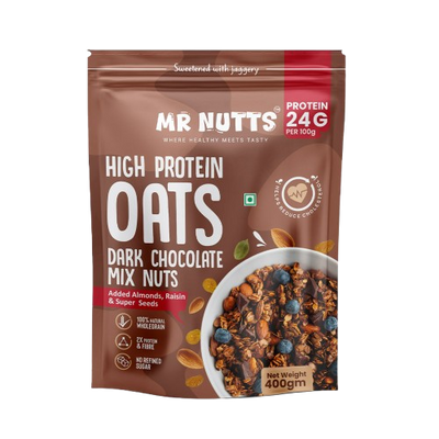 High Protein Dark Chocolate Oats –Mix Nuts
