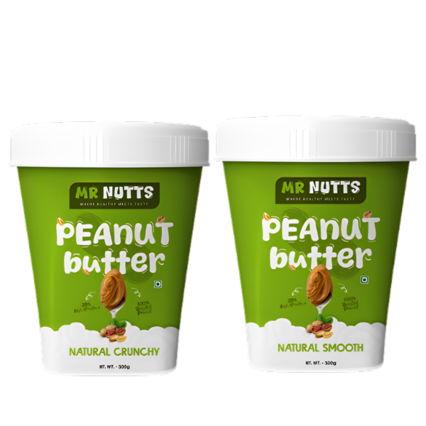 Peanut butter natural combo Smooth & Crunchy